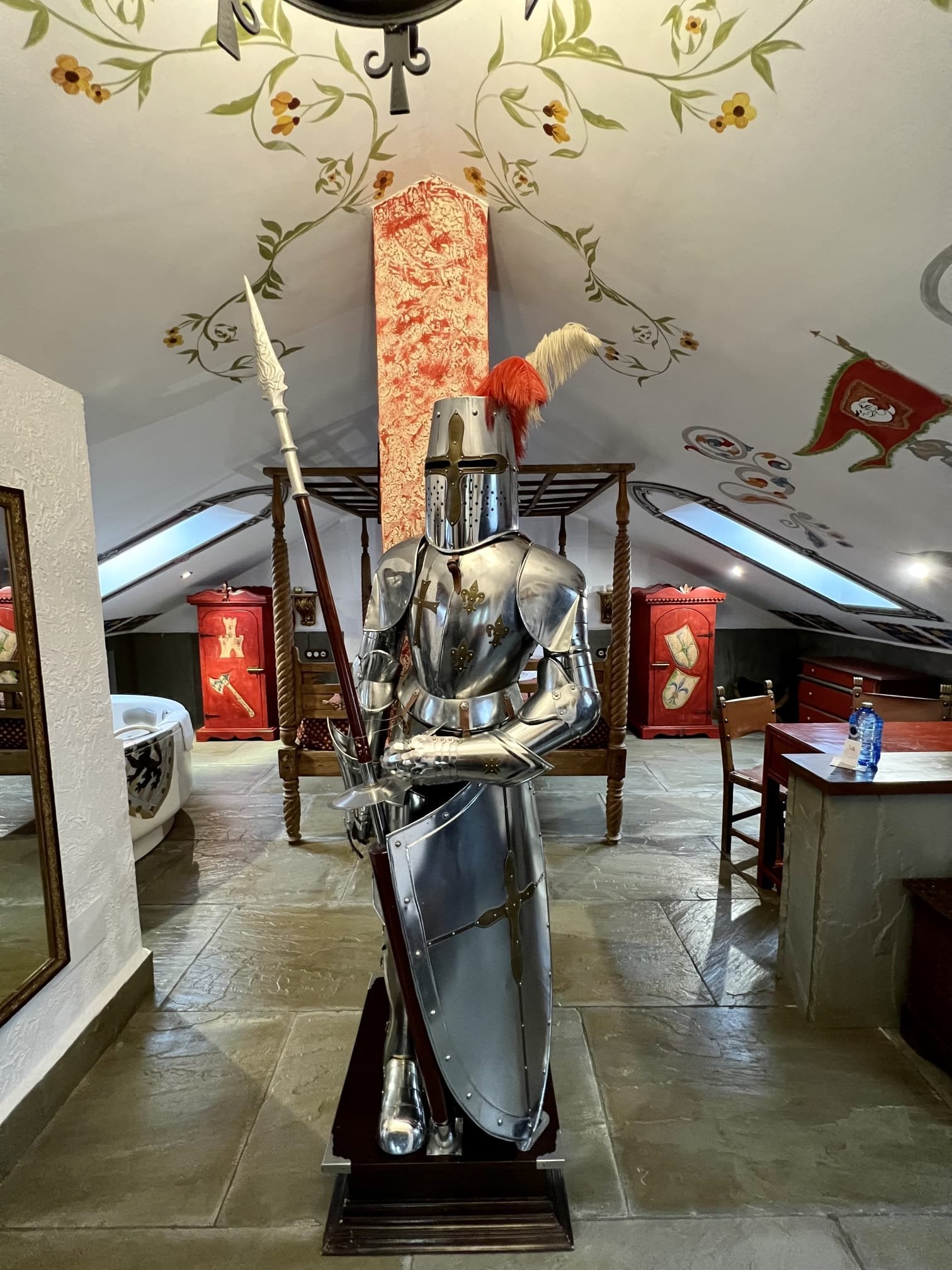 Habitación temática ambientada en la Edad Media